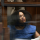 Nicole Linton appears in Los Angeles Superior Court for arraignment on murder charges stemming from a traffic accident, Monday, Aug. 8, 2022, in Los Angeles.
